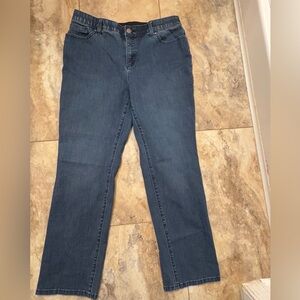 Fabulously Slimming By Chicos Blue Stretch Denim Jeans Size 1.5 ( U.S. Size 10 )